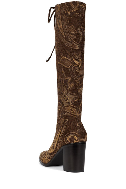 Jeffrey Campbell ARCHILLE-K Heeled Boot - Brown Tapestry