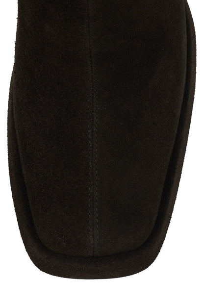 Jeffrey Campbell MAXIMAL-3 Platform Knee-High Boot - Brown Suede