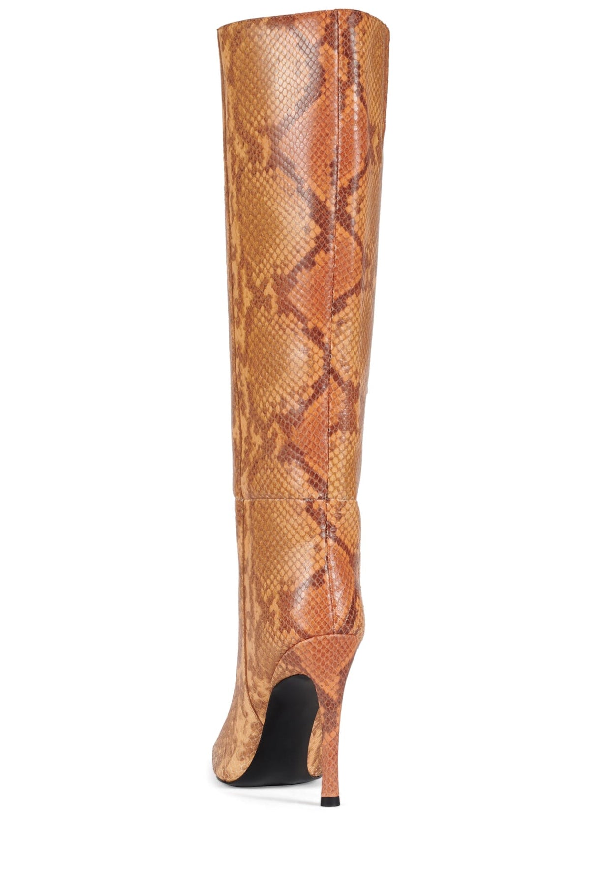 Jeffrey Campbell TRILLA Knee-High Boots - Orange Python