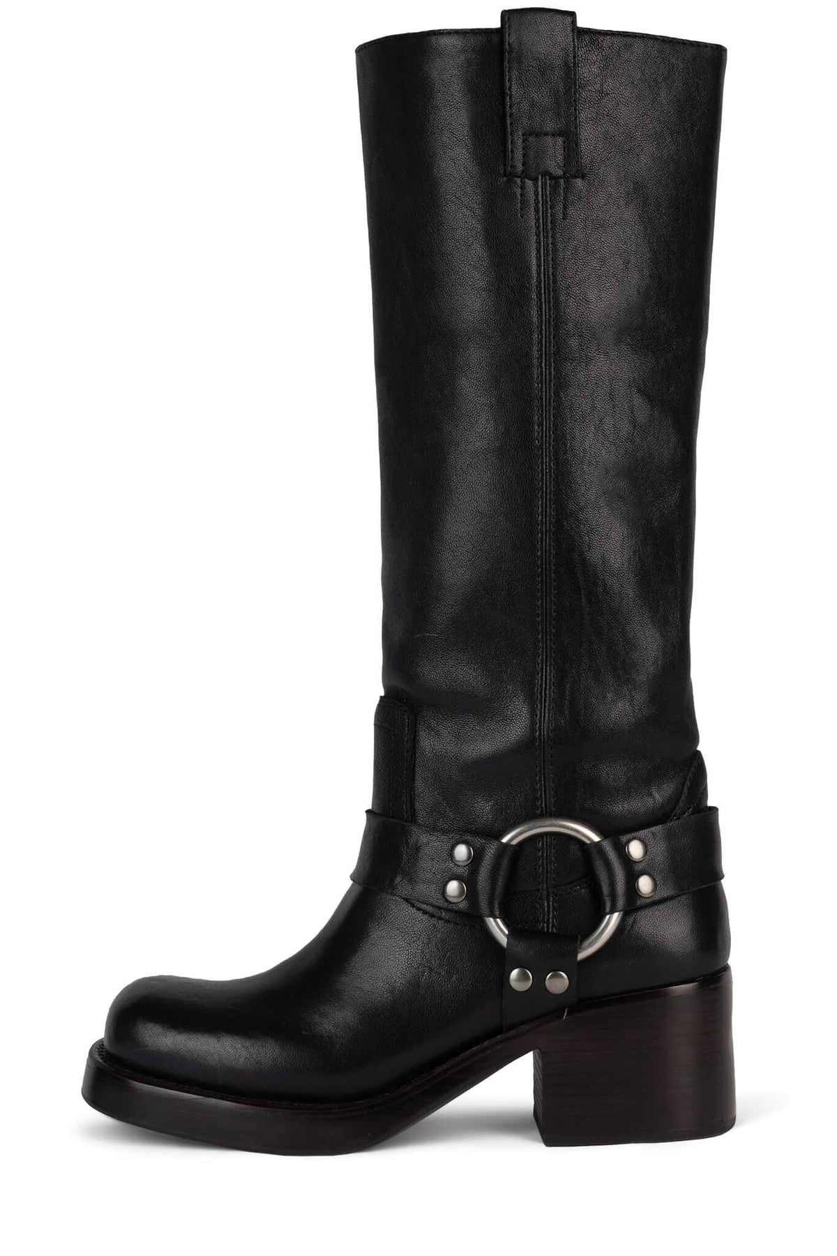 Jeffrey Campbell REFLECTN-H Knee-High Boot - Black Silver