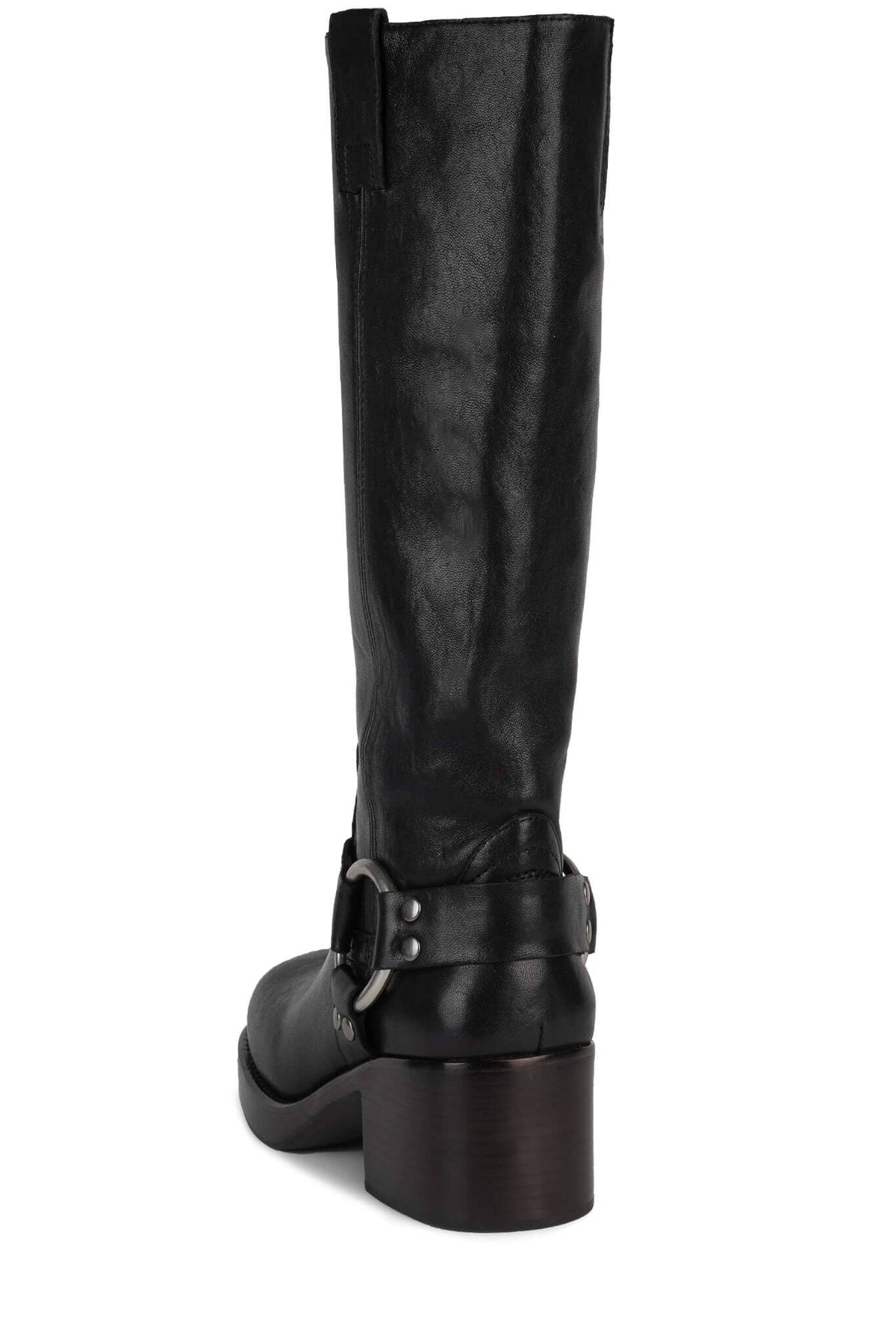 Jeffrey Campbell REFLECTN-H Knee-High Boot - Black Silver