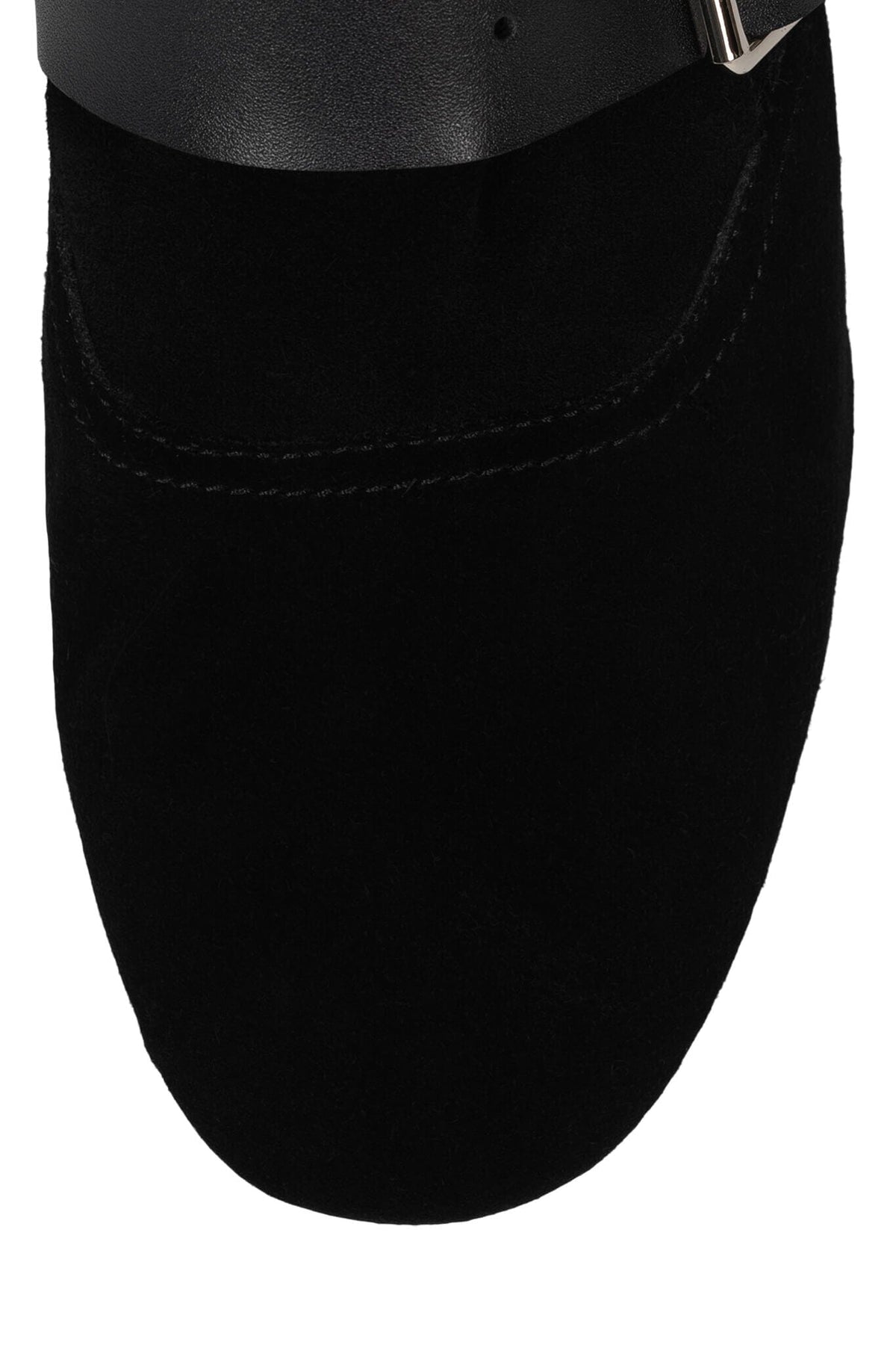 Jeffrey Campbell FASTENED - Black Suede Black
