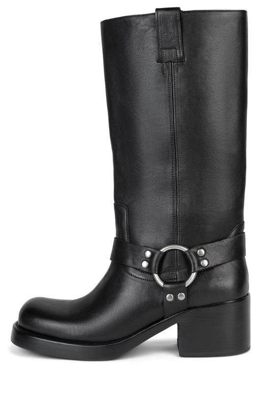 Jeffrey Campbell MIRROIRE Knee-High Boots - Black