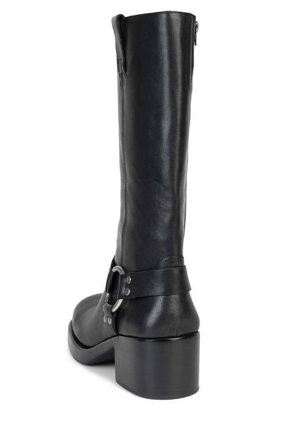 Jeffrey Campbell MIRROIRE Knee-High Boots - Black