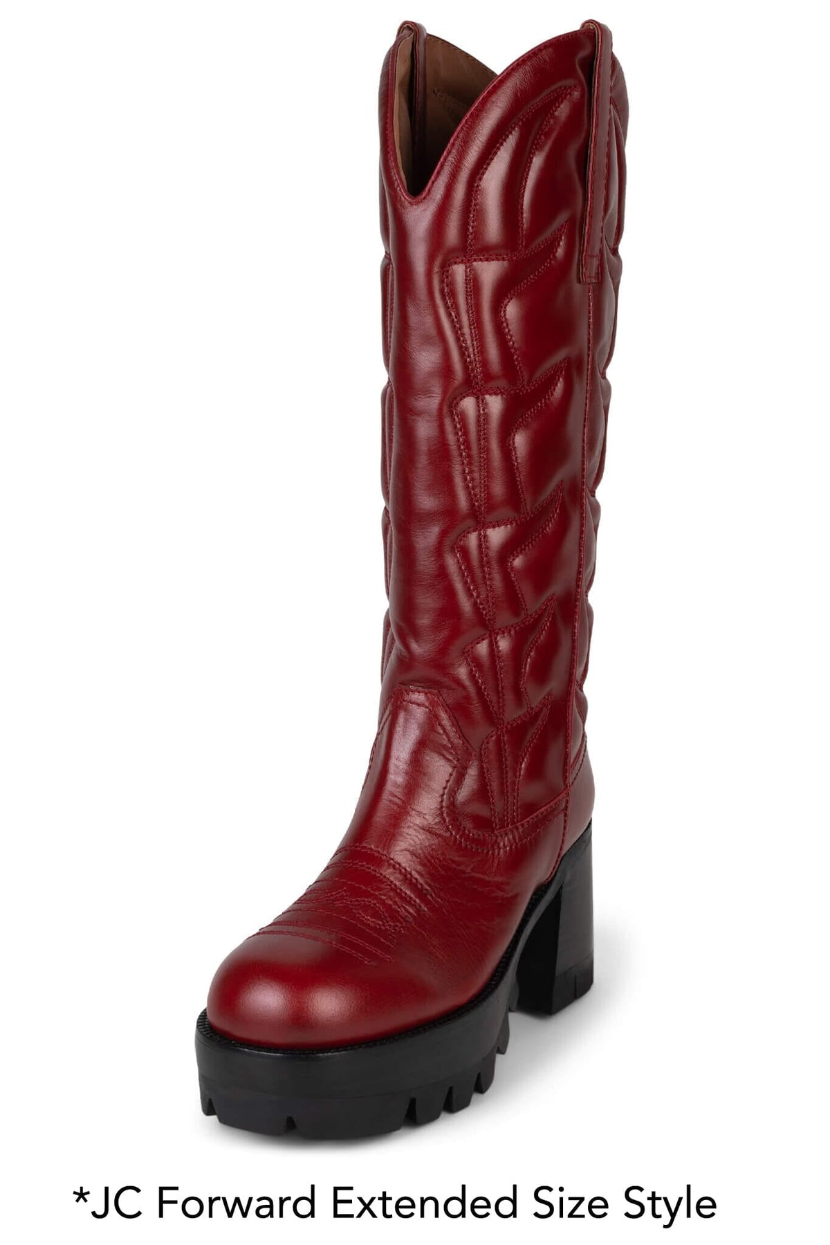 Jeffrey Campbell LINEDANCE Knee-High Boot - Red
