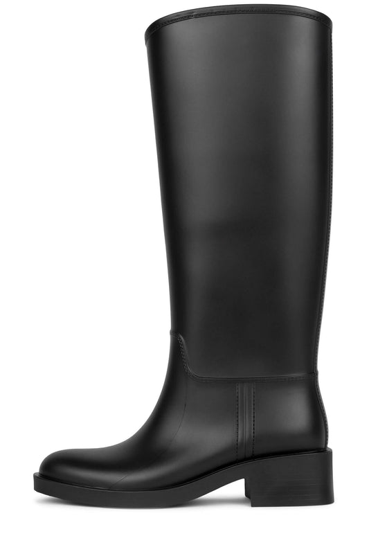 Jeffrey Campbell TORRENTIAL Knee-High Rain Boot - Wine