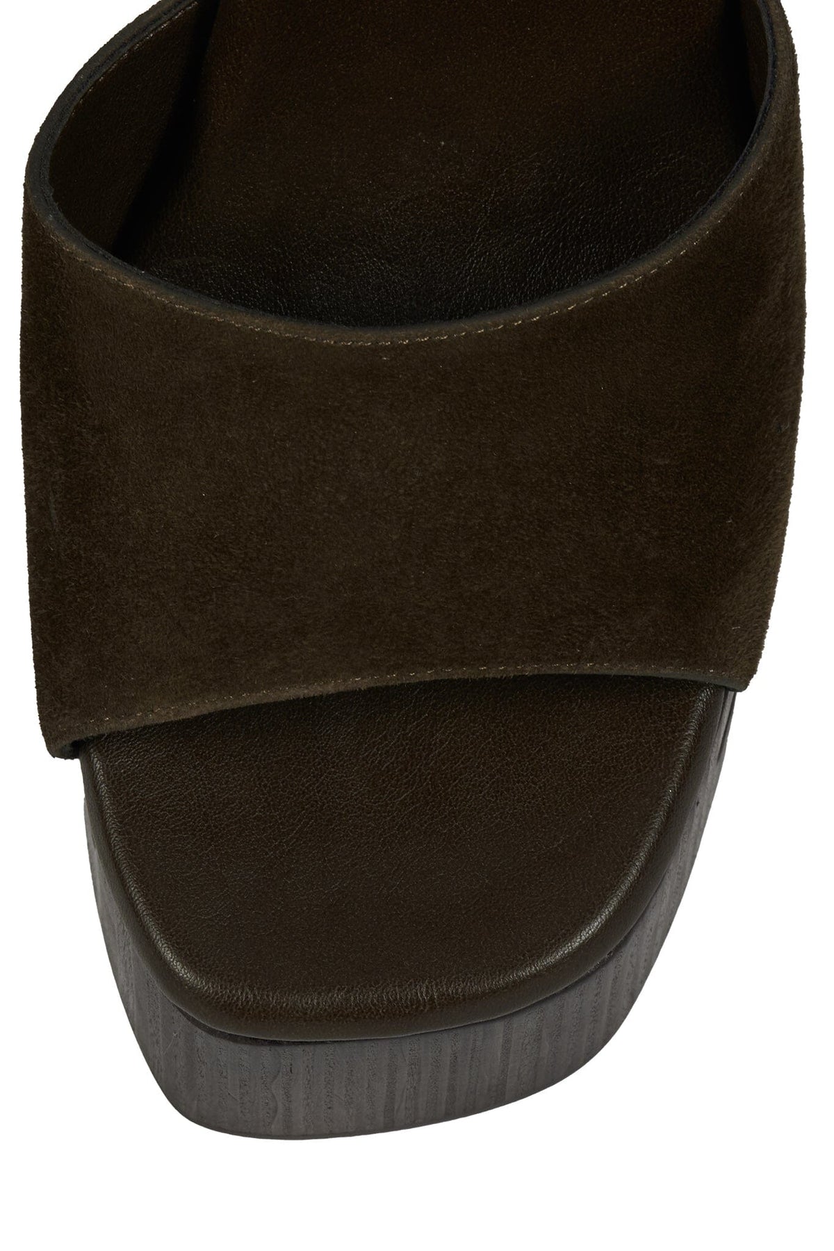 Jeffrey Campbell FLAG-GIRL Platform Sandal - Brown Suede