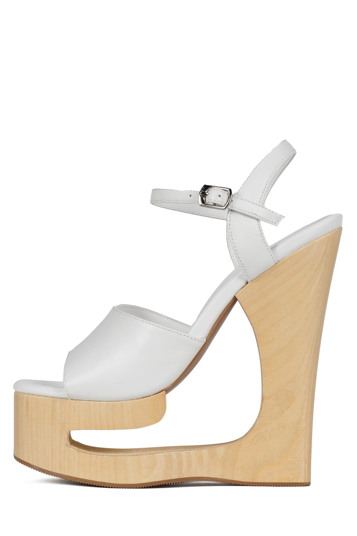 Jeffrey Campbell FLAG-GIRL Platform Sandal - Brown Suede