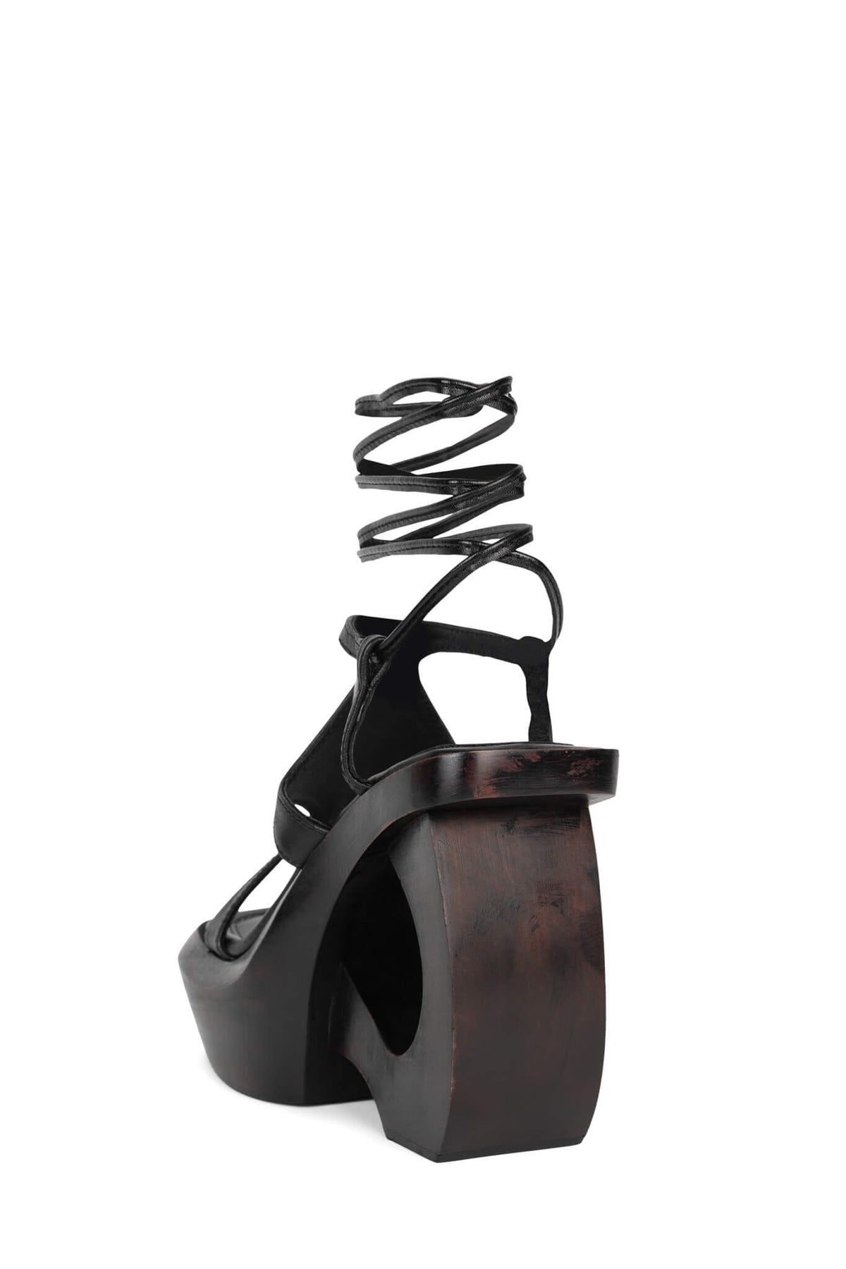 Jeffrey Campbell IDOLIZE Platform Sandal - Black Brown