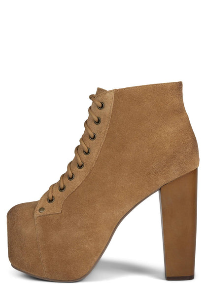 Jeffrey Campbell LITA - Apricot Suede Wood