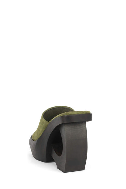 Jeffrey Campbell THE-IDOL Platform Sandals - Olive Suede