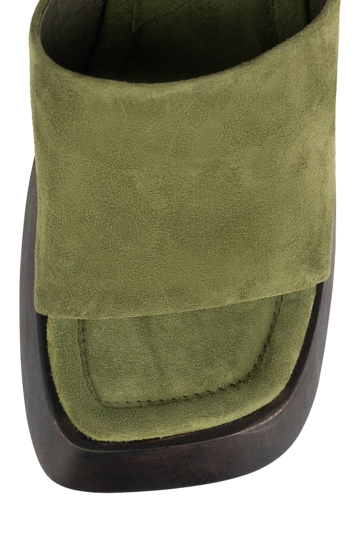 Jeffrey Campbell THE-IDOL Platform Sandals - Olive Suede