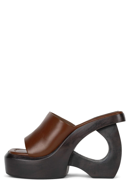 Jeffrey Campbell THE-IDOL Platform Sandals - Tan
