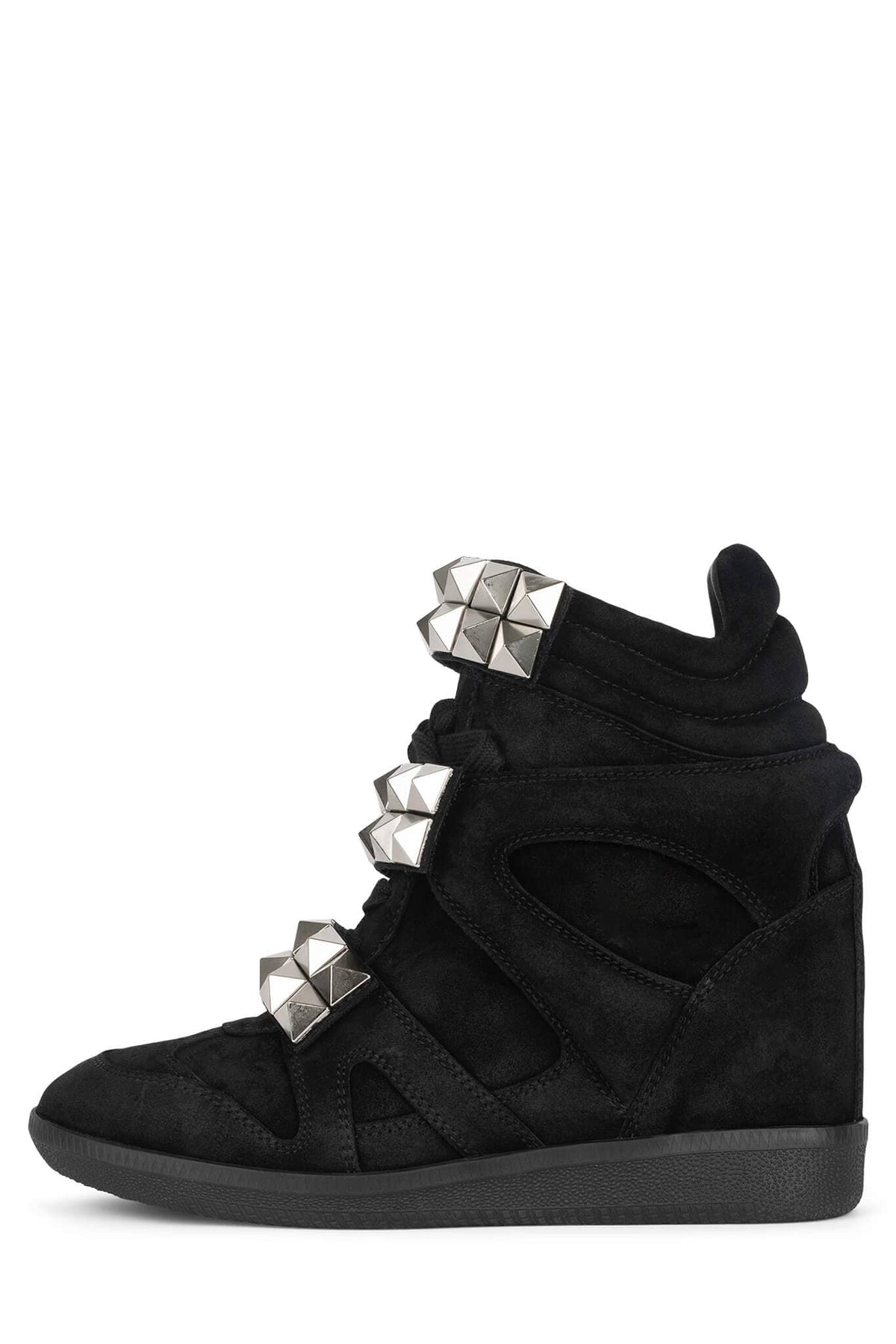 Jeffrey Campbell YEAHYEAH - Black Suede Silver