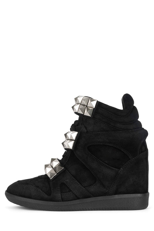 Jeffrey Campbell YEAHYEAH - Black Suede Silver