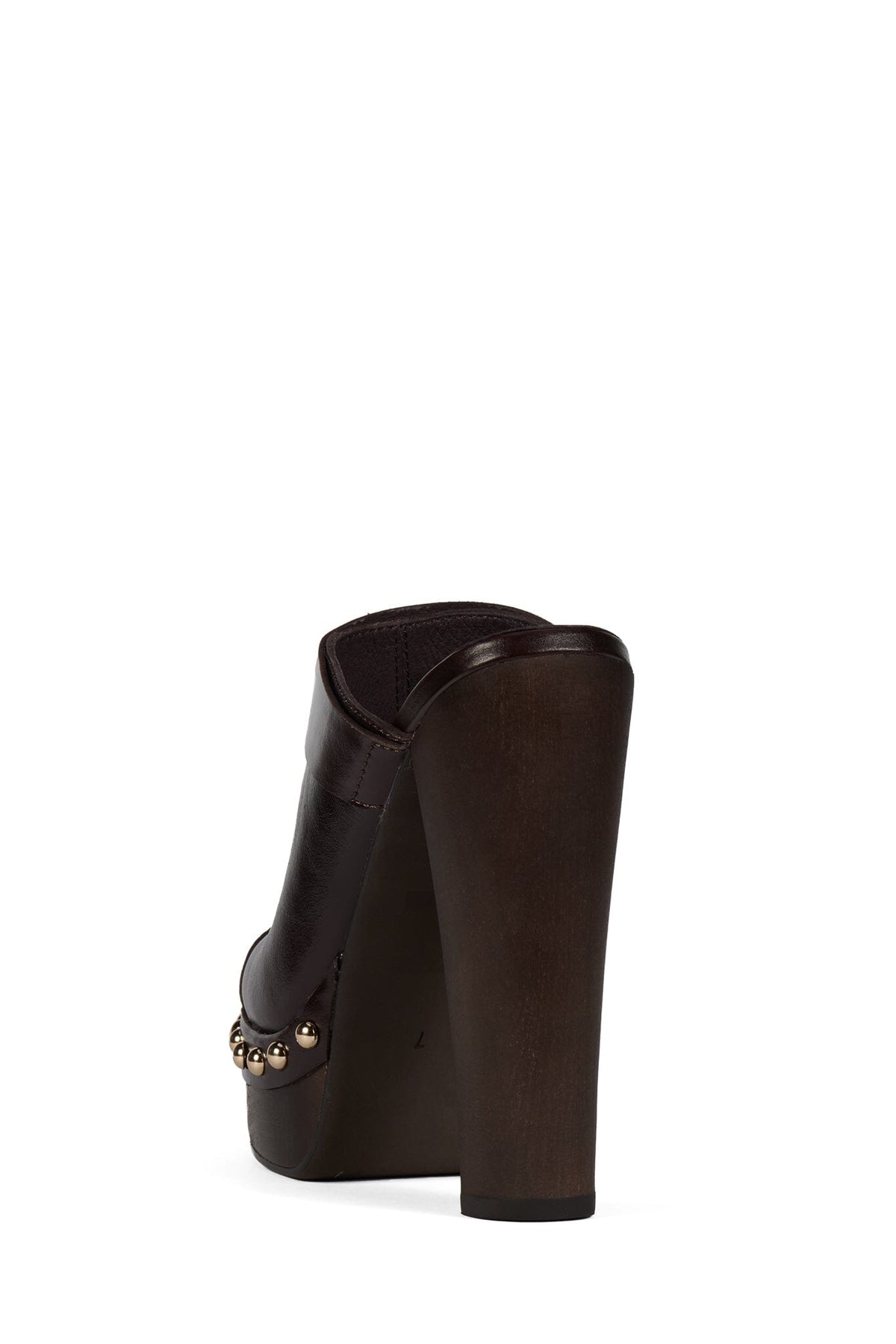 Jeffrey Campbell CONFIDENT Platform Mule with Stud Detail - Coffee Gold