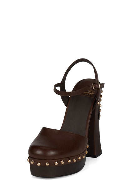 Jeffrey Campbell EXTROVERT Platform Pump - Coffee Gold