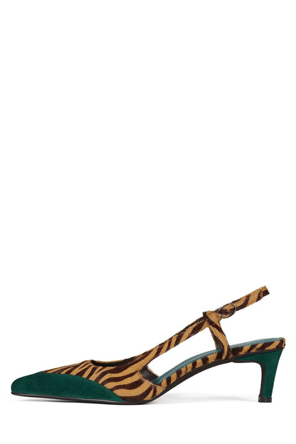 Jeffrey Campbell BOOSHKY-F - Beige Zebra Turquoise