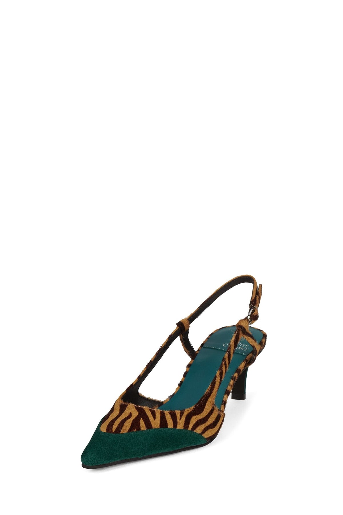 Jeffrey Campbell BOOSHKY-F - Beige Zebra Turquoise