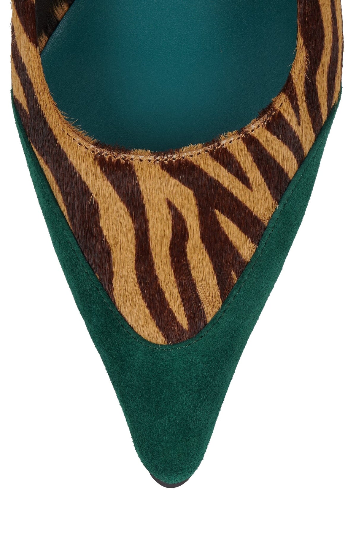 Jeffrey Campbell BOOSHKY-F - Beige Zebra Turquoise