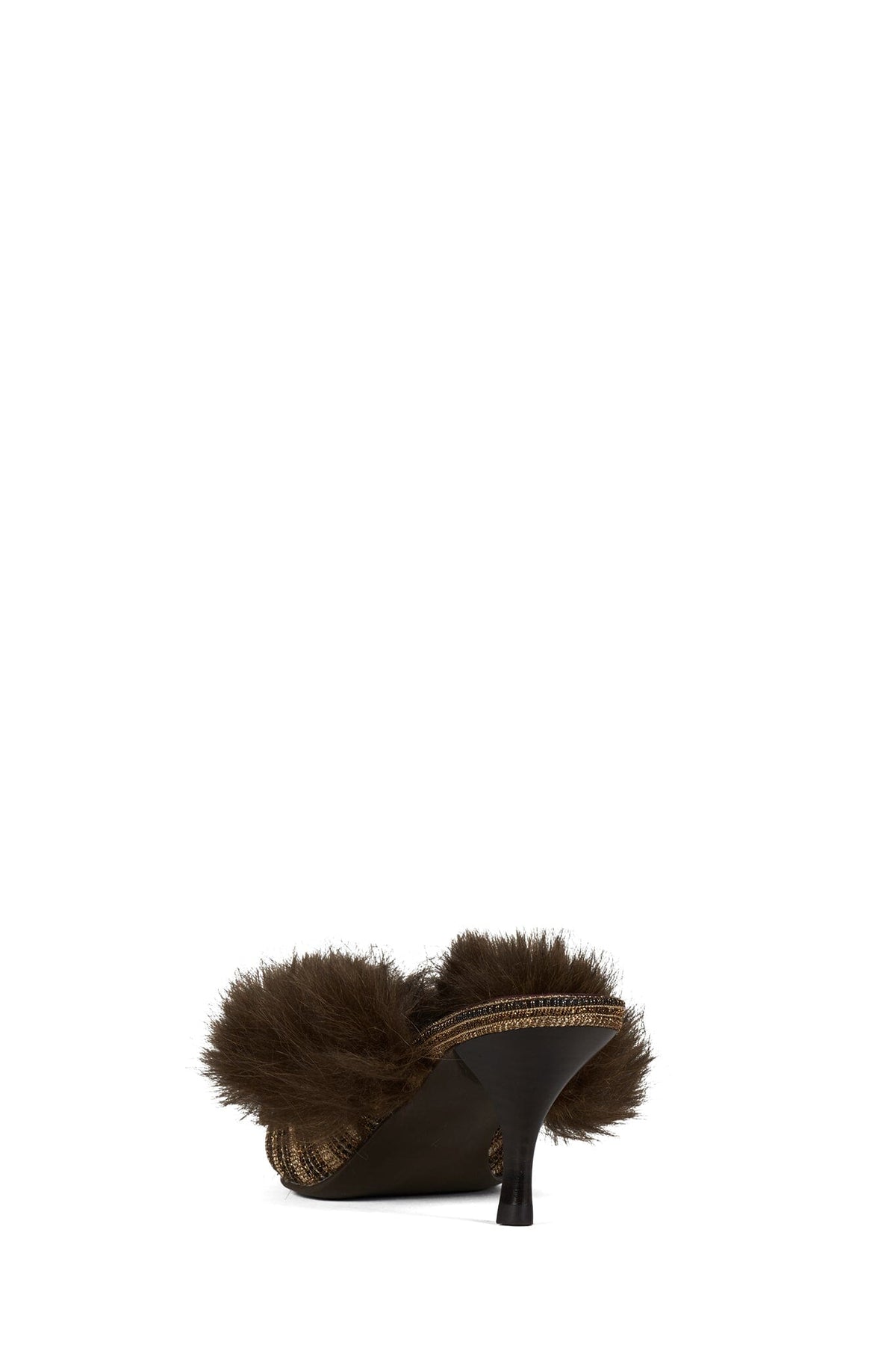 Jeffrey Campbell ROCAILLIE Heeled Mule - Copper Brocade Combo