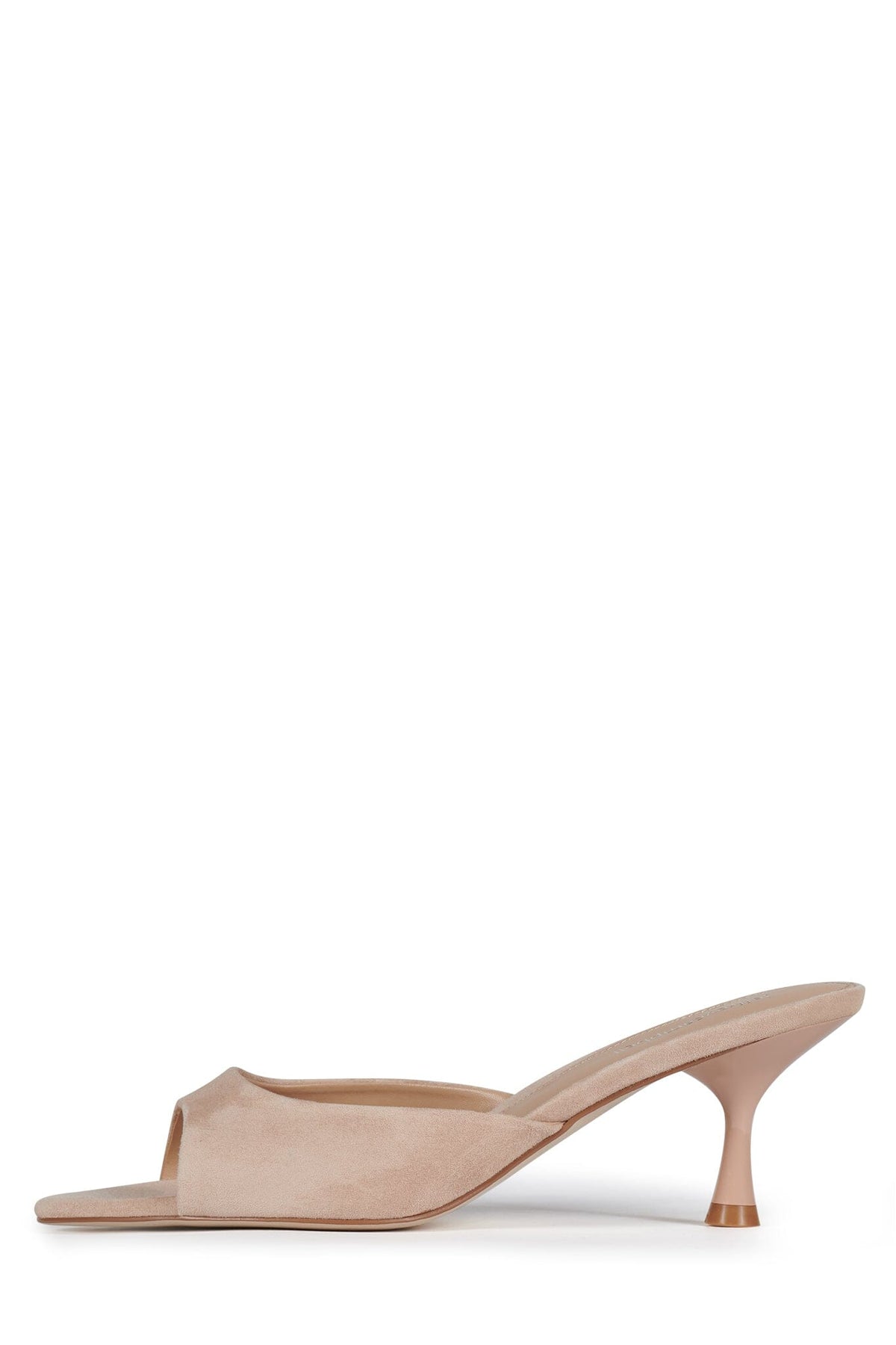 Jeffrey Campbell SPY-KID Kitten Heeled Sandal - Beige Suede