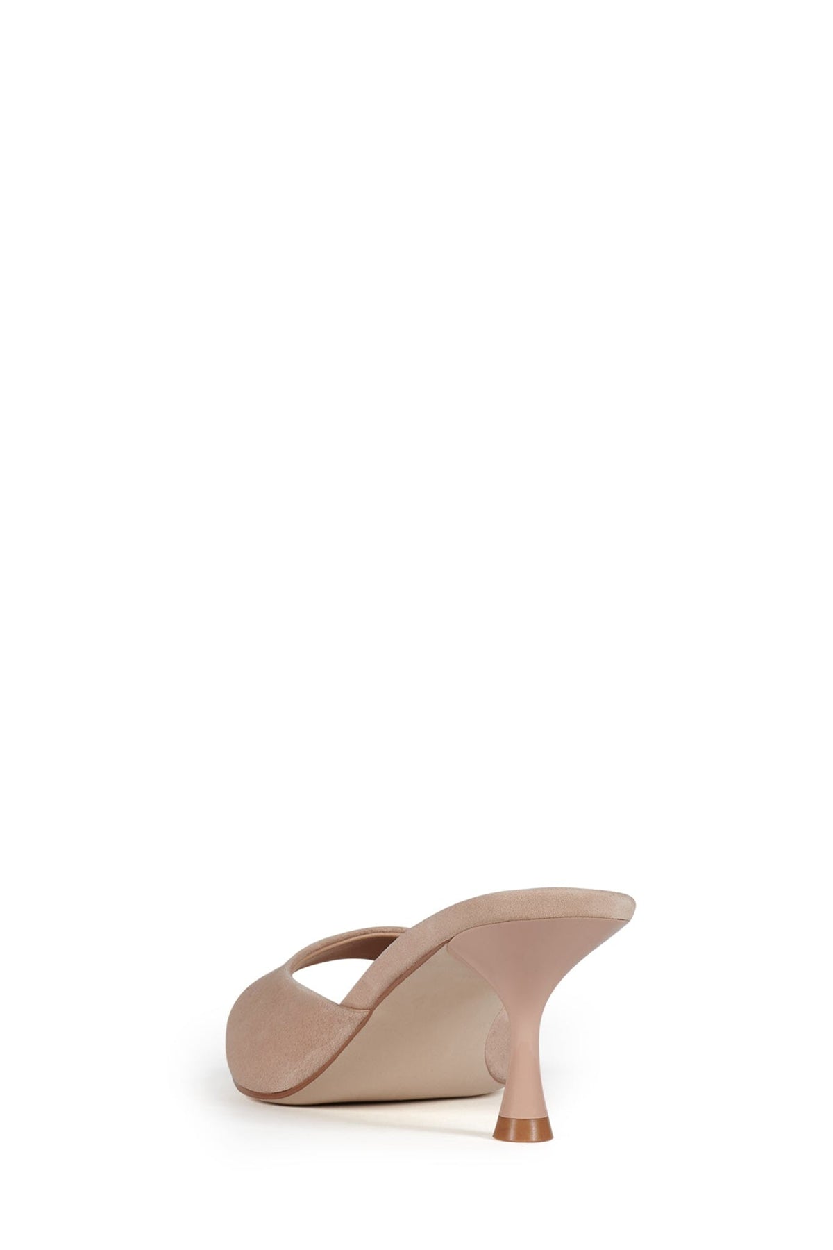 Jeffrey Campbell SPY-KID Kitten Heeled Sandal - Beige Suede