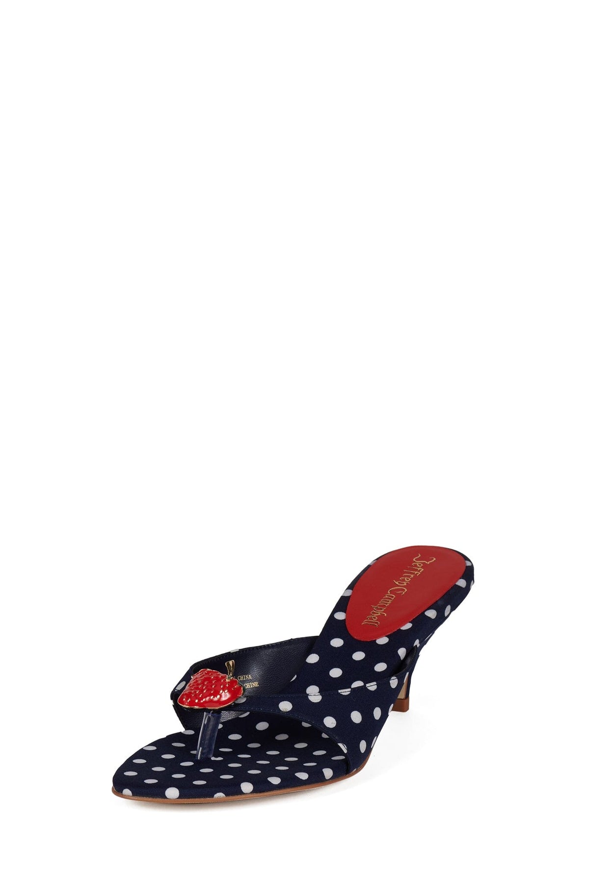 Jeffrey Campbell SHORTCAKE2 - Navy White Polkadot