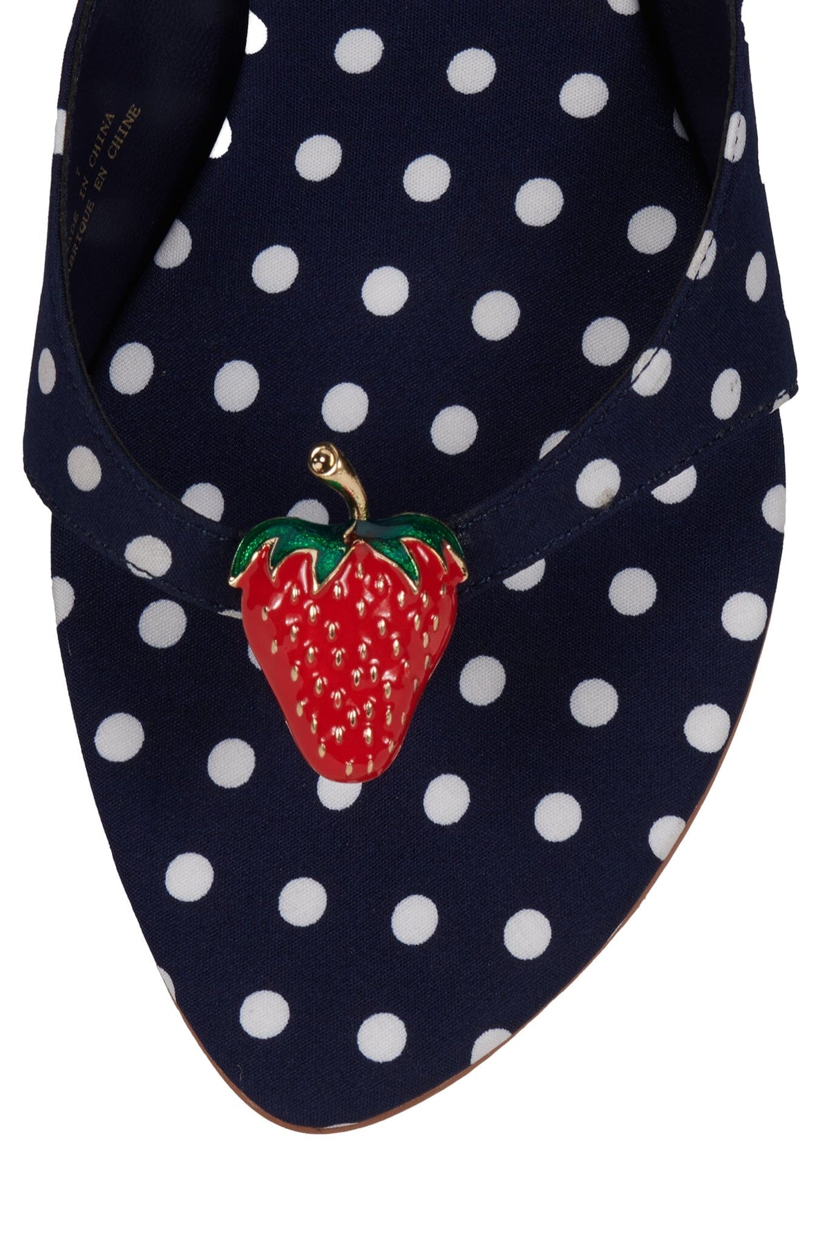 Jeffrey Campbell SHORTCAKE2 - Navy White Polkadot