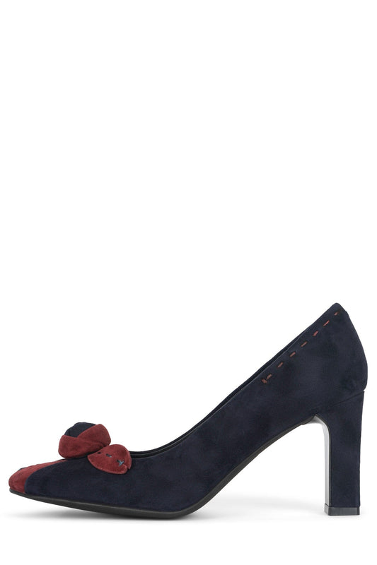 Jeffrey Campbell LEISURE - Navy Wine Suede