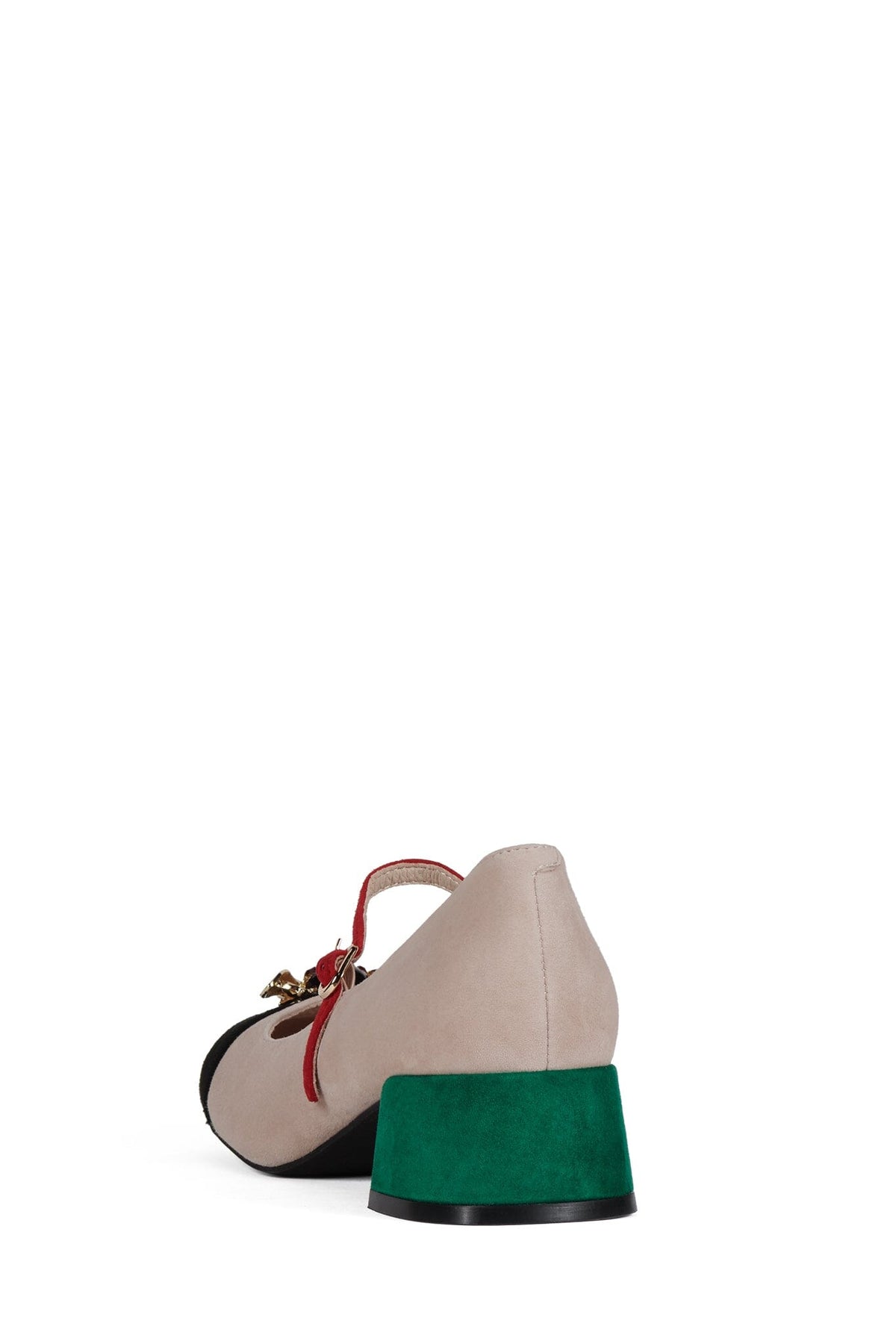 Jeffrey Campbell JITTERBUG2 - Ivory Black Suede Combo