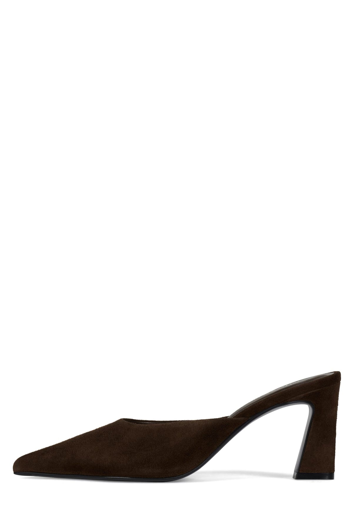 Jeffrey Campbell UNAMUSED Heeled Mule - Brown Suede