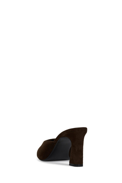 Jeffrey Campbell UNAMUSED Heeled Mule - Brown Suede