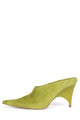 Bright Chartreuse Suede