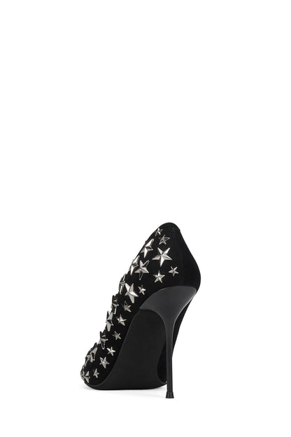 Jeffrey Campbell STRPWR-HI - Black Suede Silver
