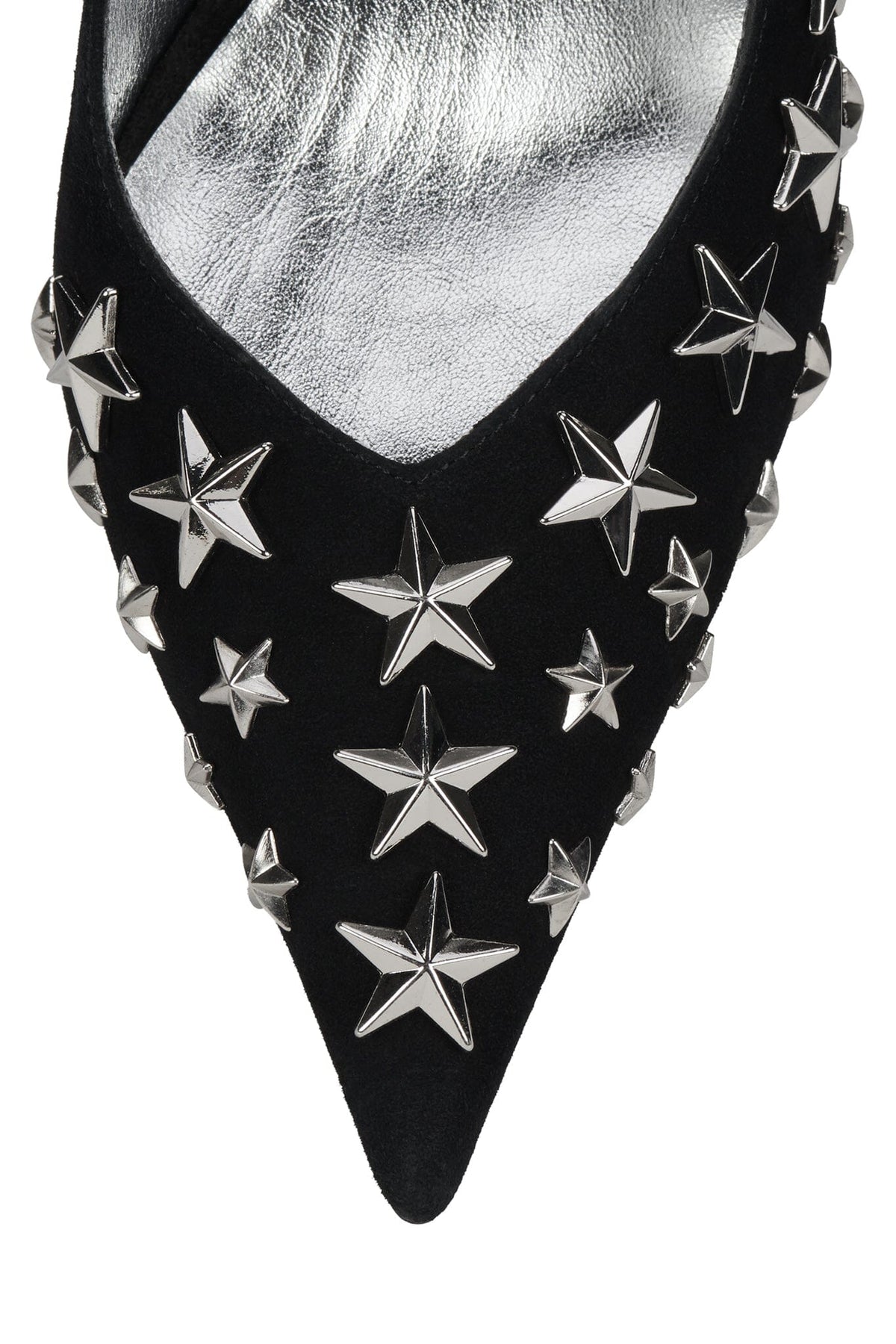 Jeffrey Campbell STRPWR-HI - Black Suede Silver