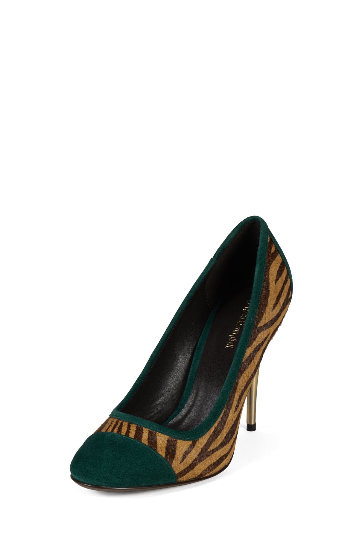 Jeffrey Campbell MIRRORS-F - Beige Zebra Turquoise