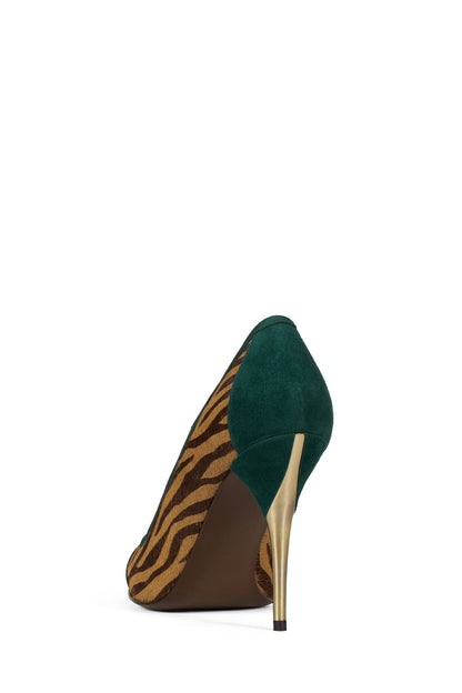 Jeffrey Campbell MIRRORS-F - Beige Zebra Turquoise