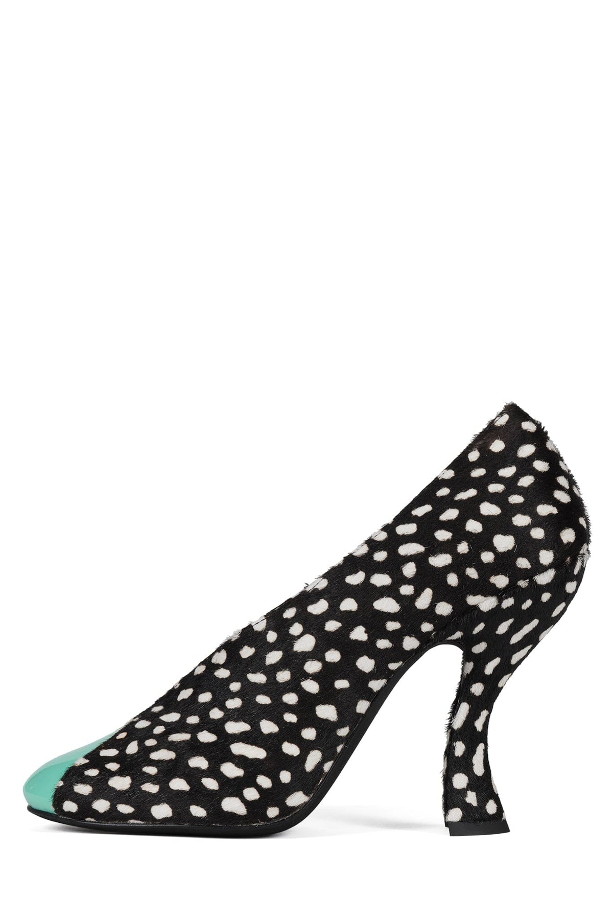 Jeffrey Campbell AMUSING-F - Black White Dot Teal