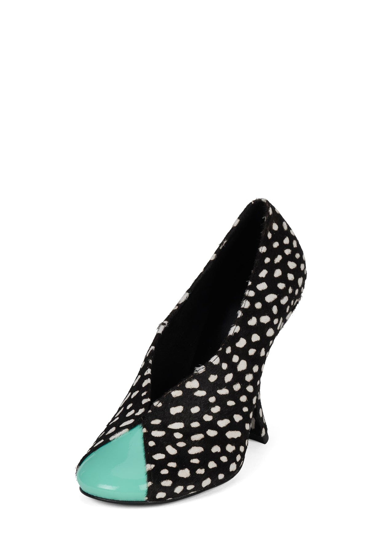 Jeffrey Campbell AMUSING-F - Black White Dot Teal