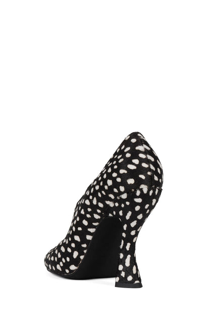 Jeffrey Campbell AMUSING-F - Black White Dot Teal