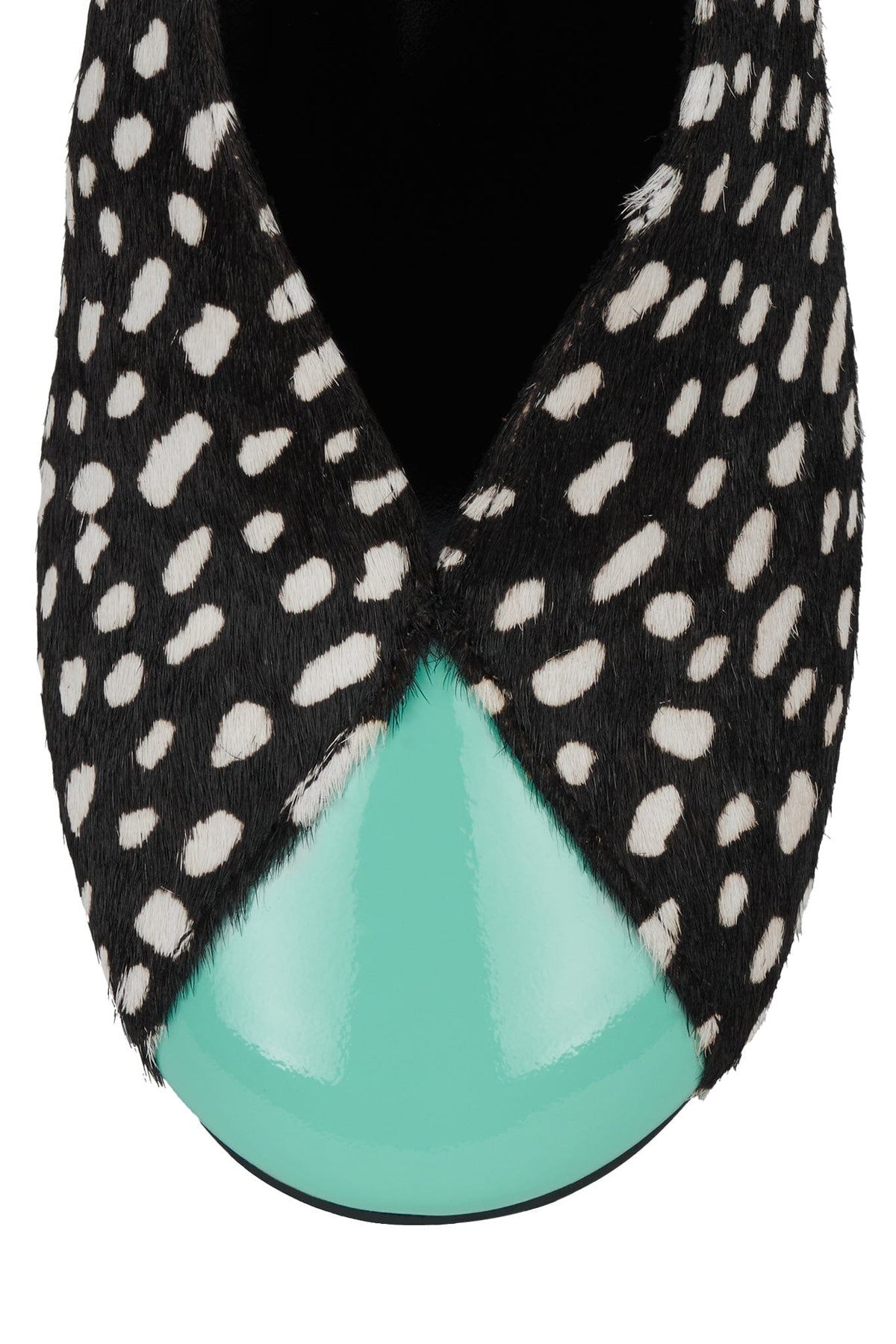 Jeffrey Campbell AMUSING-F - Black White Dot Teal
