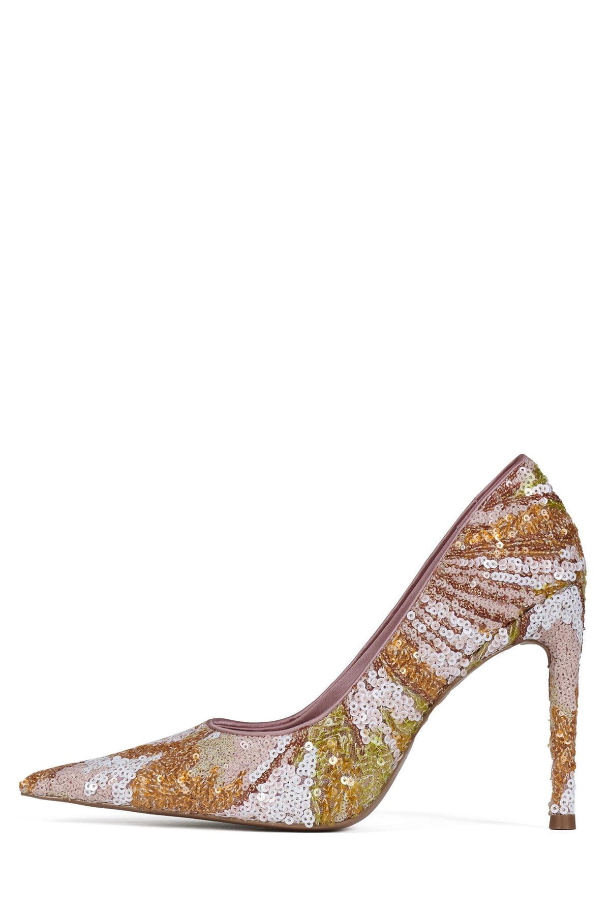 Jeffrey Campbell GOOD-SEQ - Brown Satin Combo