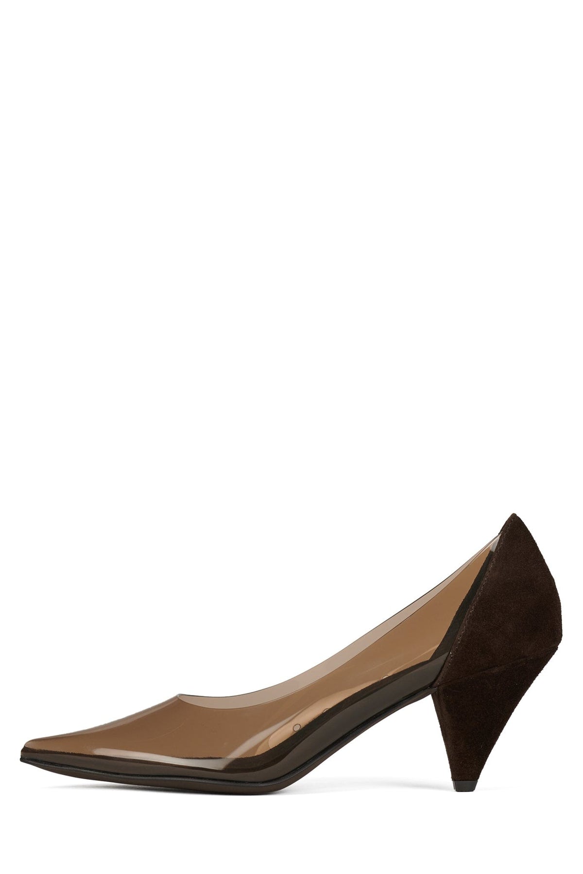 Jeffrey Campbell GRAPHIX - Coffee Suede Combo