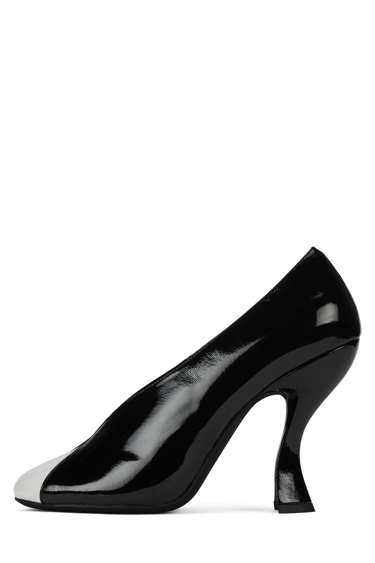 Jeffrey Campbell AMUSING - Black White Patent