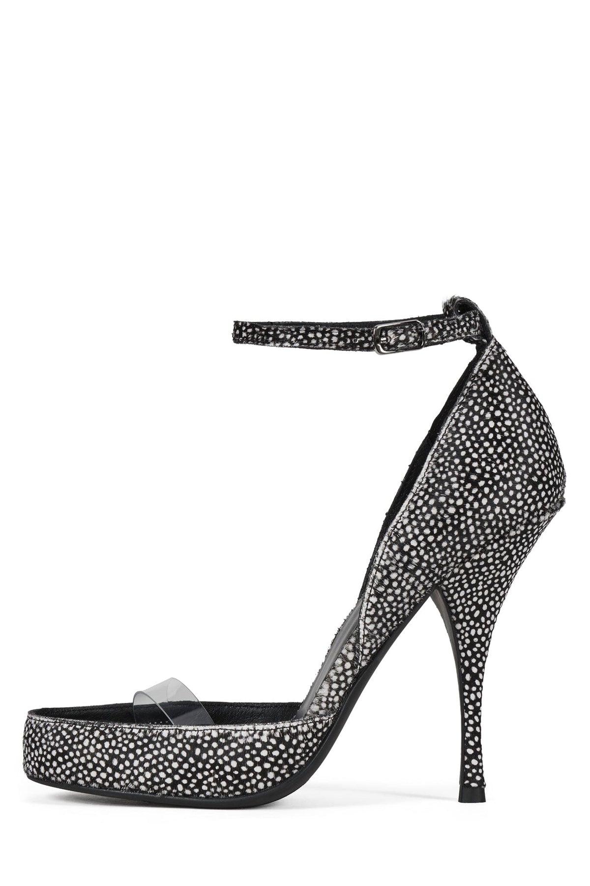 Jeffrey Campbell GOUACHE-F - Black White Dot Clear