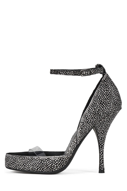 Jeffrey Campbell GOUACHE-F - Black White Dot Clear