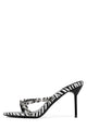 Black White Zebra Silver