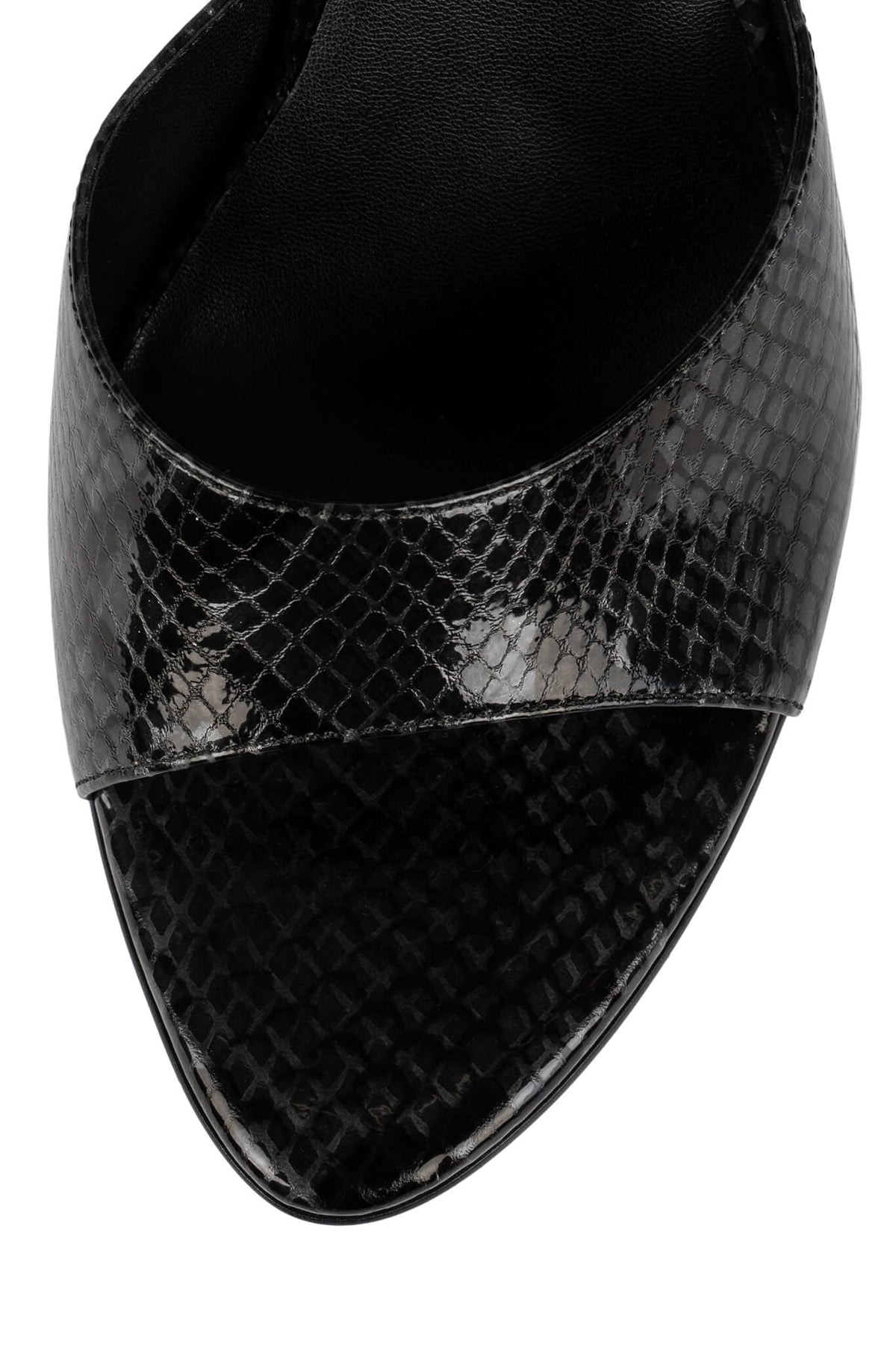 Jeffrey Campbell AGENT Heeled Sandal - Grey Black Python