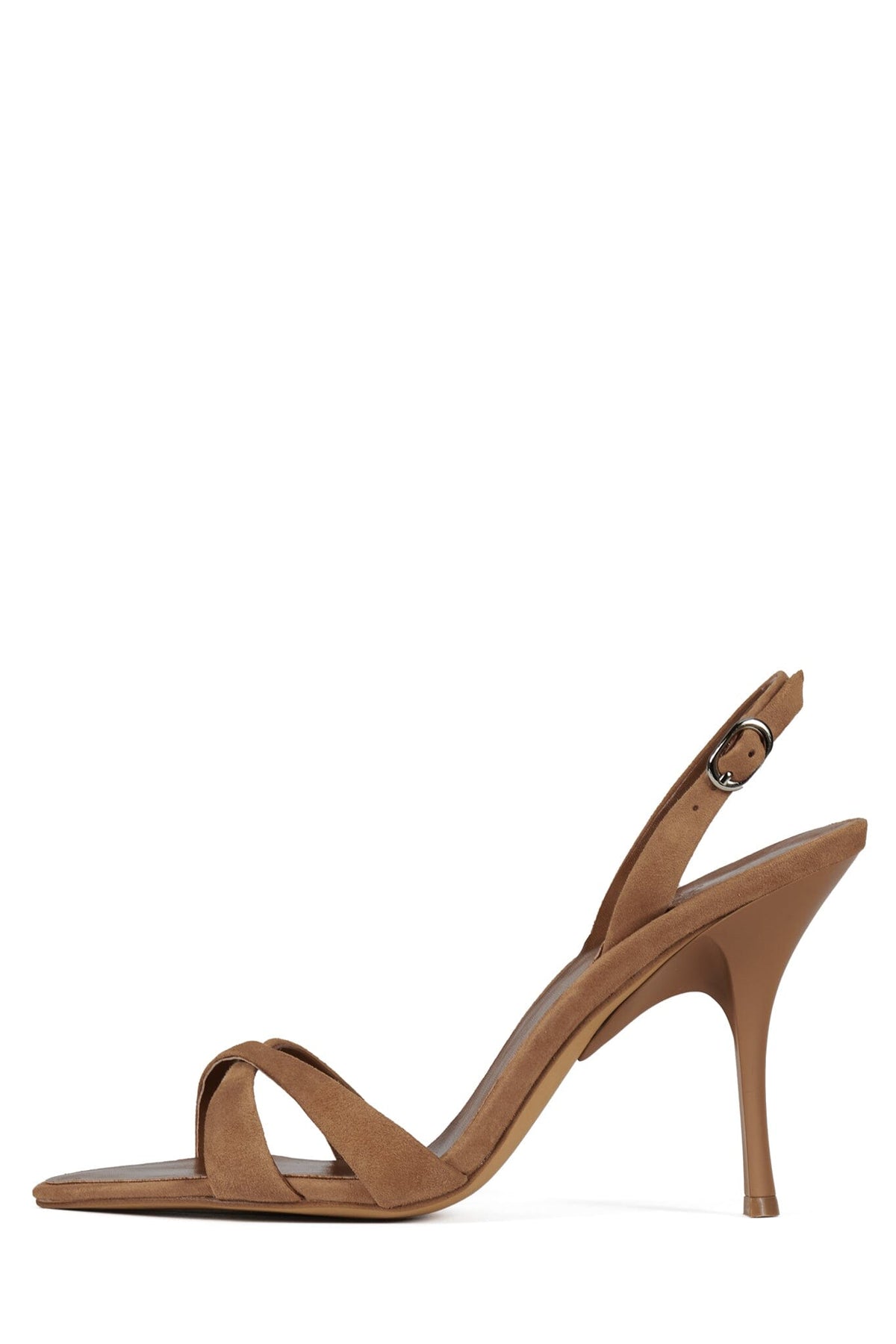 Jeffrey Campbell MARIELLE Heeled Sandal - Tan Suede